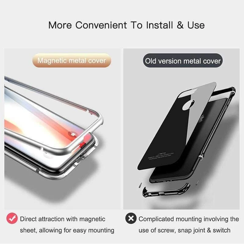 Baseus Magnetische Adsorption Flip Fall Für iPhone XR Xs Max Xs Metall Fram Gehärtetes Glas Fall Für iPhone Xs 2018 telefon Coque Abdeckung
