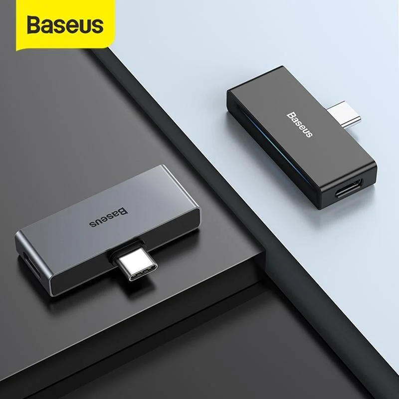 Baseus L57 USB Typ C Adapter USB C bis 3.5 mm AUX Kopfhörer Kopfhörer Adapter mit PD 18W Schnellladung für Typ C Jack Phone