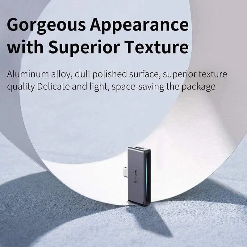 Baseus L57 USB Typ C Adapter USB C bis 3.5 mm AUX Kopfhörer Kopfhörer Adapter mit PD 18W Schnellladung für Typ C Jack Phone