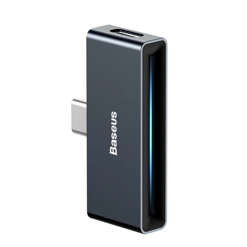 Baseus L57 USB Typ C Adapter USB C bis 3.5 mm AUX Kopfhörer Kopfhörer Adapter mit PD 18W Schnellladung für Typ C Jack Phone