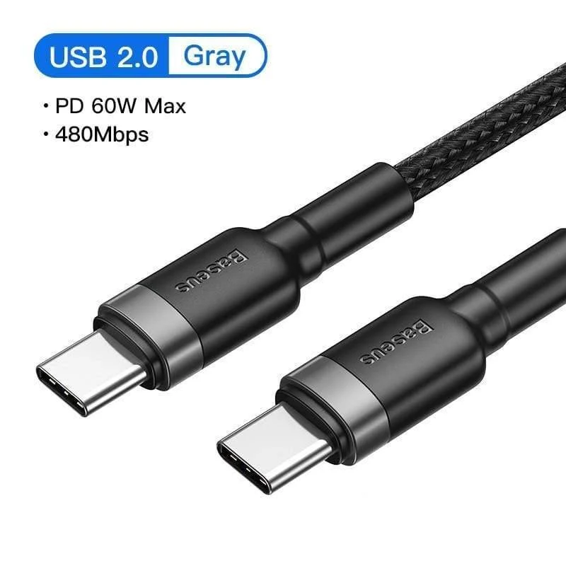 Baseus USB 3.1 Typ C zu USB Typ C Kabel für Samsung S9 S10 Xiaomi Schnellladung 4.0 PD 100W Schnellladegerät HDMI-Kabel für MacBook