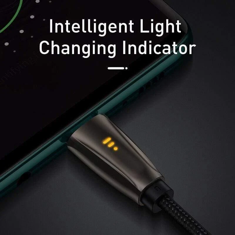 Baseus USB Typ C Kabel für Samsun S9 S10 Schnellladung 3.0 USB C Kabel für Xiaomi Redmi Note 8 Pro LED USB Typ USB-C Kabel