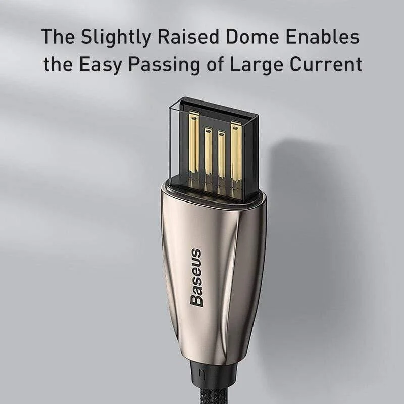 Baseus USB Typ C Kabel für Samsun S9 S10 Schnellladung 3.0 USB C Kabel für Xiaomi Redmi Note 8 Pro LED USB Typ USB-C Kabel