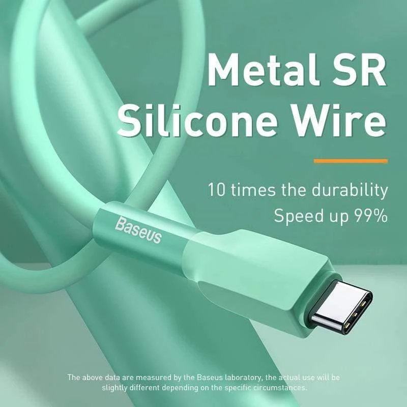 Baseus USB Typ C Kabel Flüssiges Silikon Quick Charge 3.0 Kabel für Samsung S20 S10 Redmi Hinweis 8 9 Schnellladen USB C Kabel