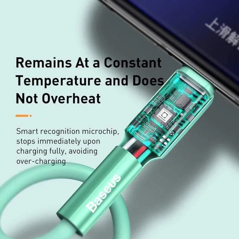 Baseus USB Typ C Kabel Flüssiges Silikon Quick Charge 3.0 Kabel für Samsung S20 S10 Redmi Hinweis 8 9 Schnellladen USB C Kabel