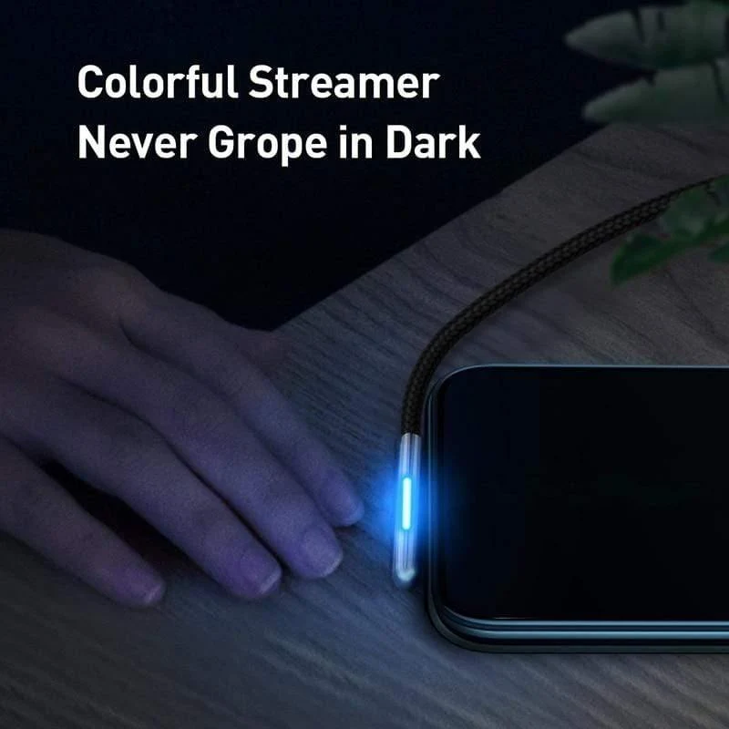 Baseus 40W USB Typ C Kabel für Huawei P30 Mate 30 Pro Schnelllade Typ C Kabel Winkel LED USB USB Kabel für Samsung S10 USB-C Kabel