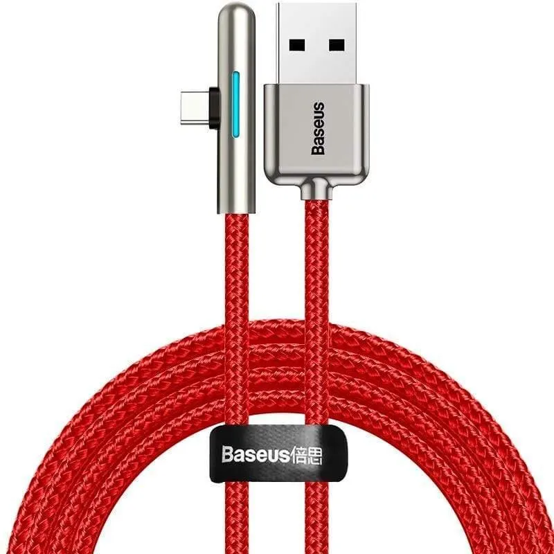 Baseus 40W USB Typ C Kabel für Huawei P30 Mate 30 Pro Schnelllade Typ C Kabel Winkel LED USB USB Kabel für Samsung S10 USB-C Kabel