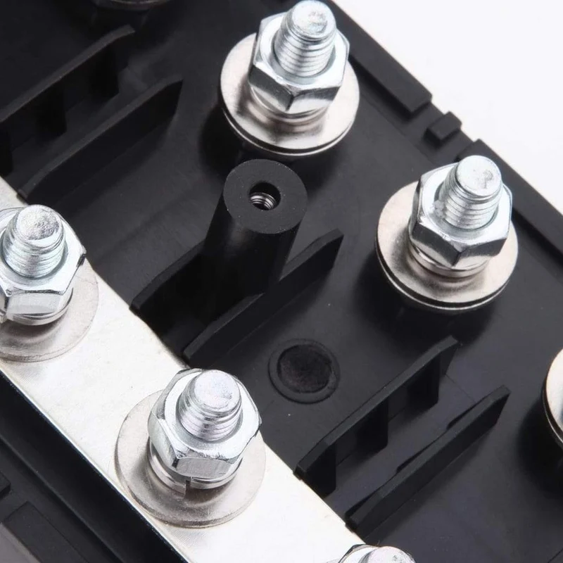 8-Wege-Stromkreis Standard-Sicherungskasten-Blockhalter Stecker Auto-Ersatzteile für Auto-Boot 8.5 x 8.5 x 3.5 cm