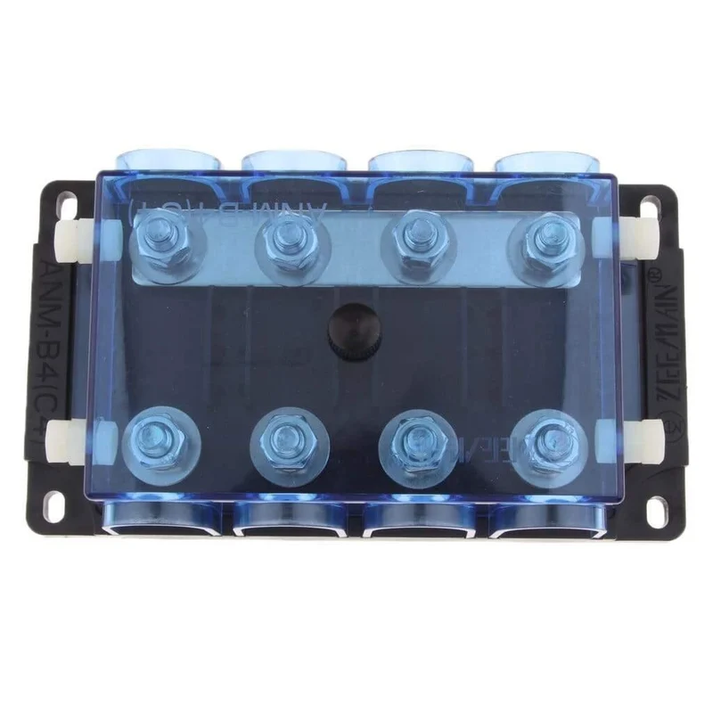 8-Wege-Stromkreis Standard-Sicherungskasten-Blockhalter Stecker Auto-Ersatzteile für Auto-Boot 8.5 x 8.5 x 3.5 cm