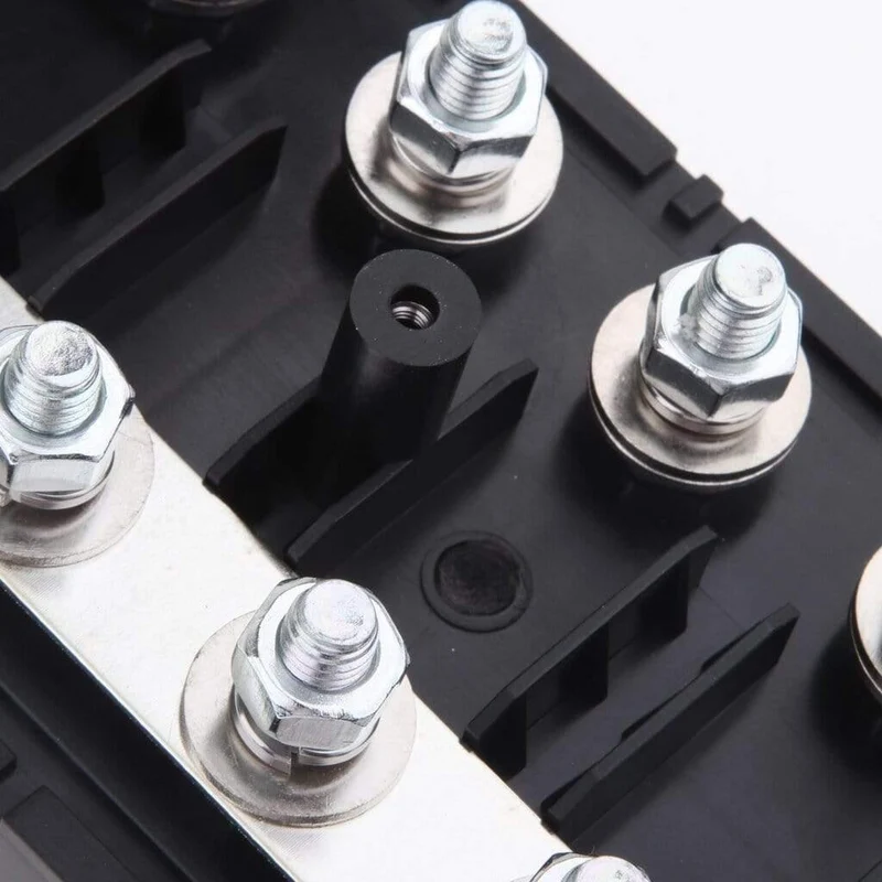 8-Wege-Stromkreis Standard-Sicherungskasten-Blockhalter Stecker Auto-Ersatzteile für Auto-Boot 8.5 x 8.5 x 3.5 cm