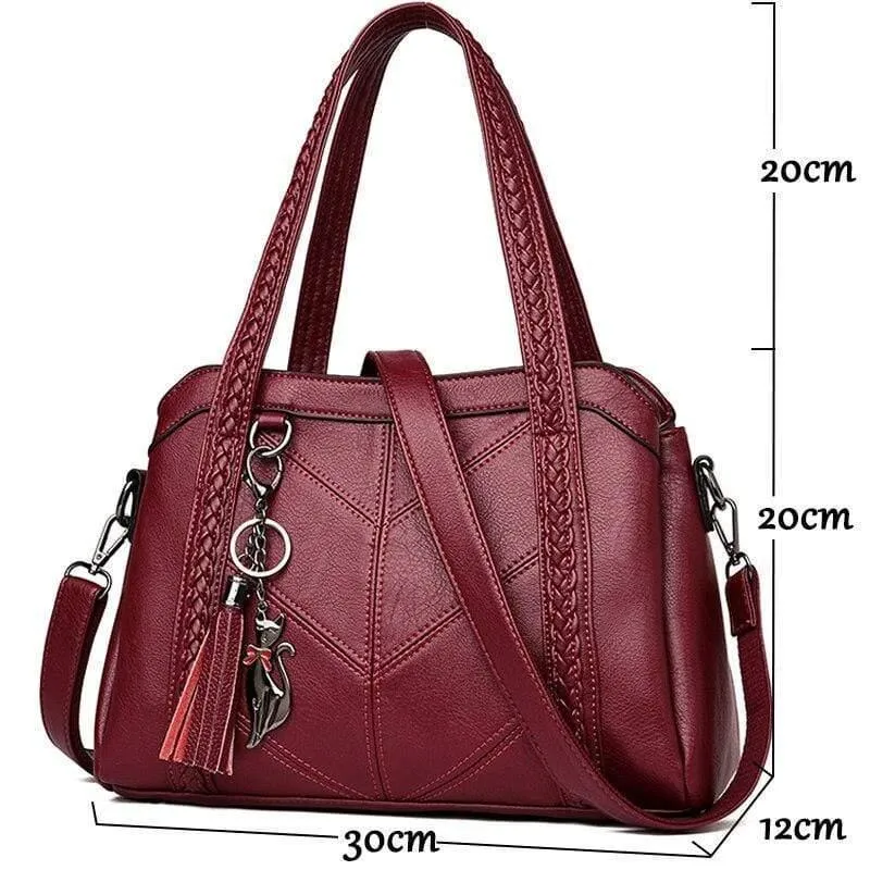 Weiche Leder Luxus Handtaschen Damen Taschen Designer Quaste Crossbody Umhängetaschen für Frauen