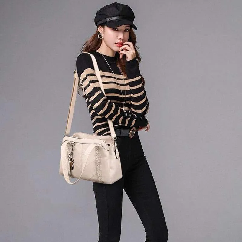 Weiche Leder Luxus Handtaschen Damen Taschen Designer Quaste Crossbody Umhängetaschen für Frauen