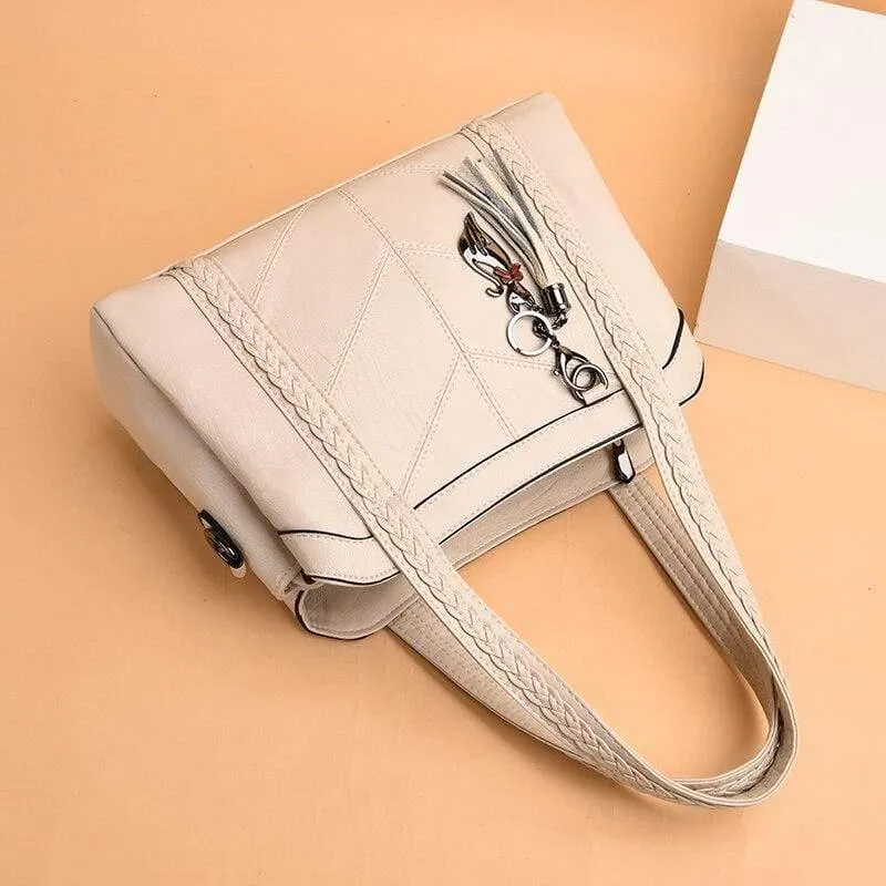 Weiche Leder Luxus Handtaschen Damen Taschen Designer Quaste Crossbody Umhängetaschen für Frauen