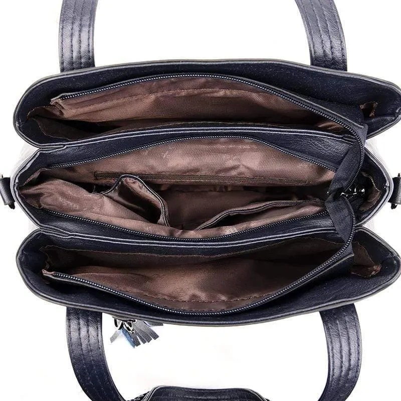 Weiche Leder Luxus Handtaschen Damen Taschen Designer Quaste Crossbody Umhängetaschen für Frauen