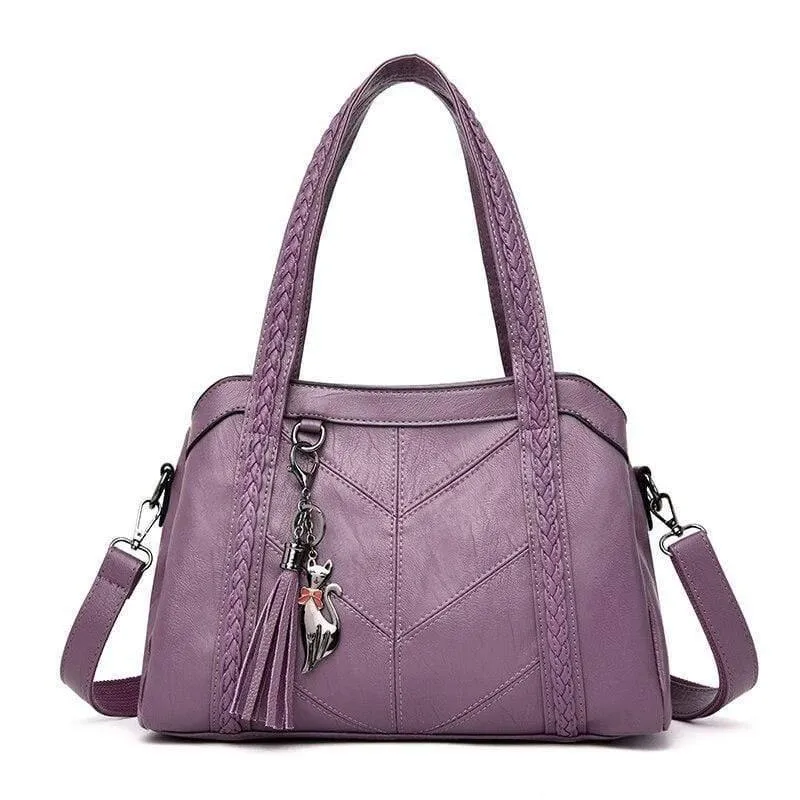 Weiche Leder Luxus Handtaschen Damen Taschen Designer Quaste Crossbody Umhängetaschen für Frauen