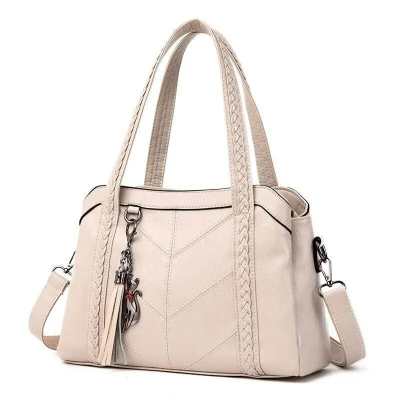 Weiche Leder Luxus Handtaschen Damen Taschen Designer Quaste Crossbody Umhängetaschen für Frauen