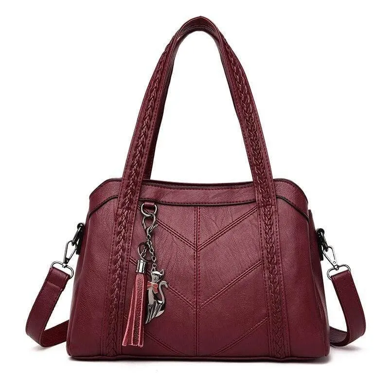 Weiche Leder Luxus Handtaschen Damen Taschen Designer Quaste Crossbody Umhängetaschen für Frauen