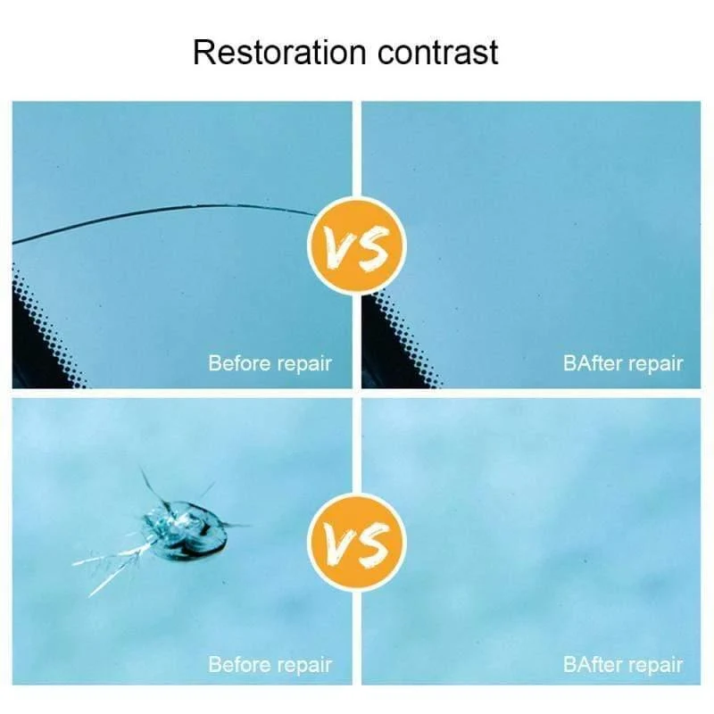 5Pcs / Set Auto Windschutzscheibe Blatt Flüssigglas Reparatur Autoglas Nano Reparatur DIY Liquid Scratch Crack Restore Fenster Reparaturwerkzeug TSLM1