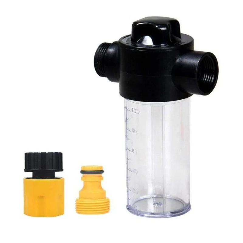 100ml verstellbares multifunktionales Werkzeug Autowaschflasche Haushalts-Hochdruck-Einzelschalter Auto für Sprühschaum-Topf-Set