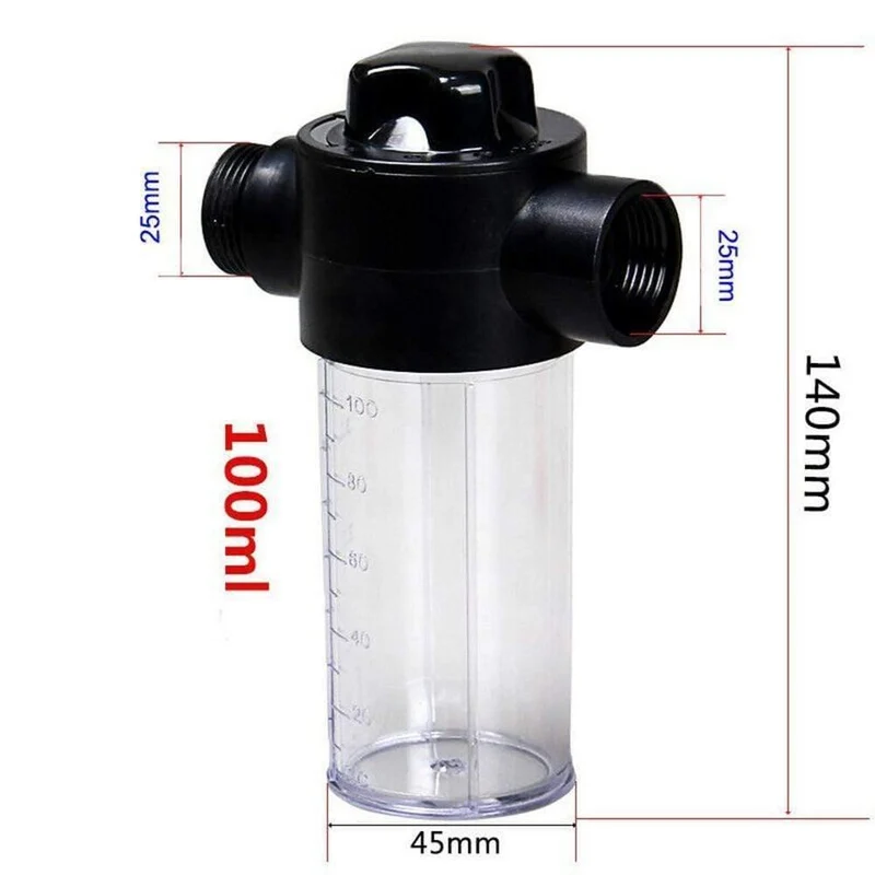 100ml verstellbares multifunktionales Werkzeug Autowaschflasche Haushalts-Hochdruck-Einzelschalter Auto für Sprühschaum-Topf-Set