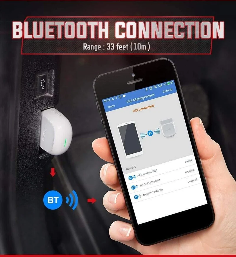 Autel AP200 Bluetooth OBD2-Scanner Automotivo OBD 2 TPMS-Codeleser Autodiagnosetool für Heimwerker PK MK808 Thinkdiag Easydiag