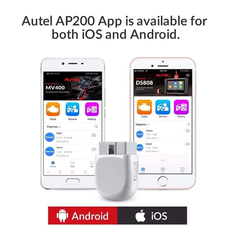 Autel AP200 Bluetooth OBD2-Scanner Automotivo OBD 2 TPMS-Codeleser Autodiagnosetool für Heimwerker PK MK808 Thinkdiag Easydiag
