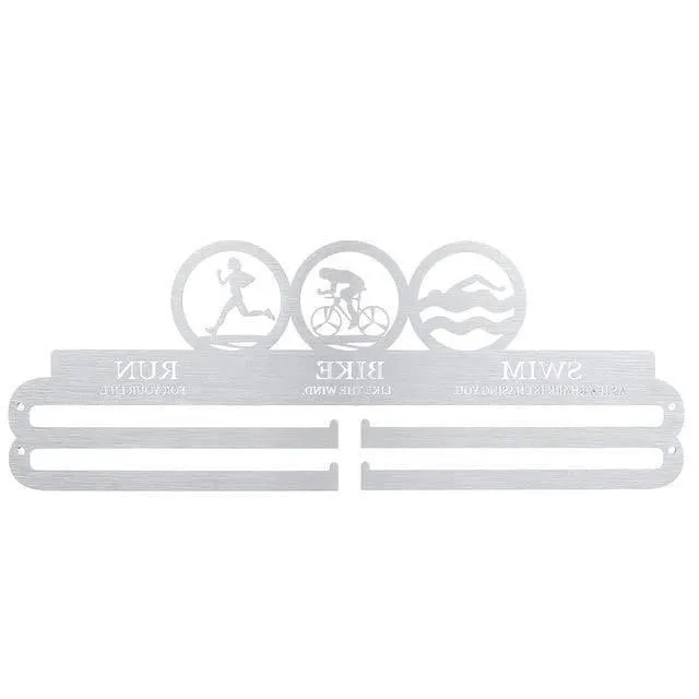 Robuster Medaillenaufhänger aus Edelstahl, Medaillenhalter, Präsentationsständer, für Laufen, Schwimmen, Gymnastik, Marathons, Sportmedaille, Geschenk, Dekoration