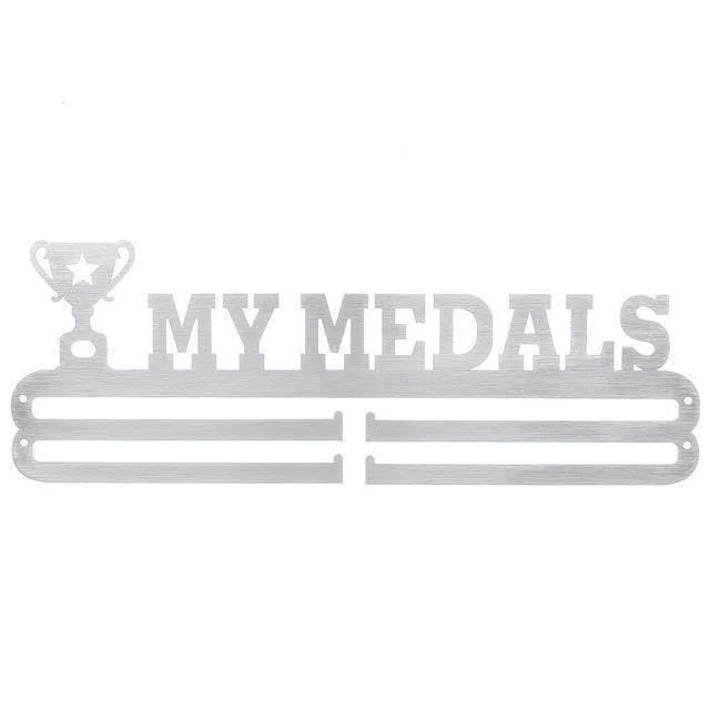 Robuster Medaillenaufhänger aus Edelstahl, Medaillenhalter, Präsentationsständer, für Laufen, Schwimmen, Gymnastik, Marathons, Sportmedaille, Geschenk, Dekoration