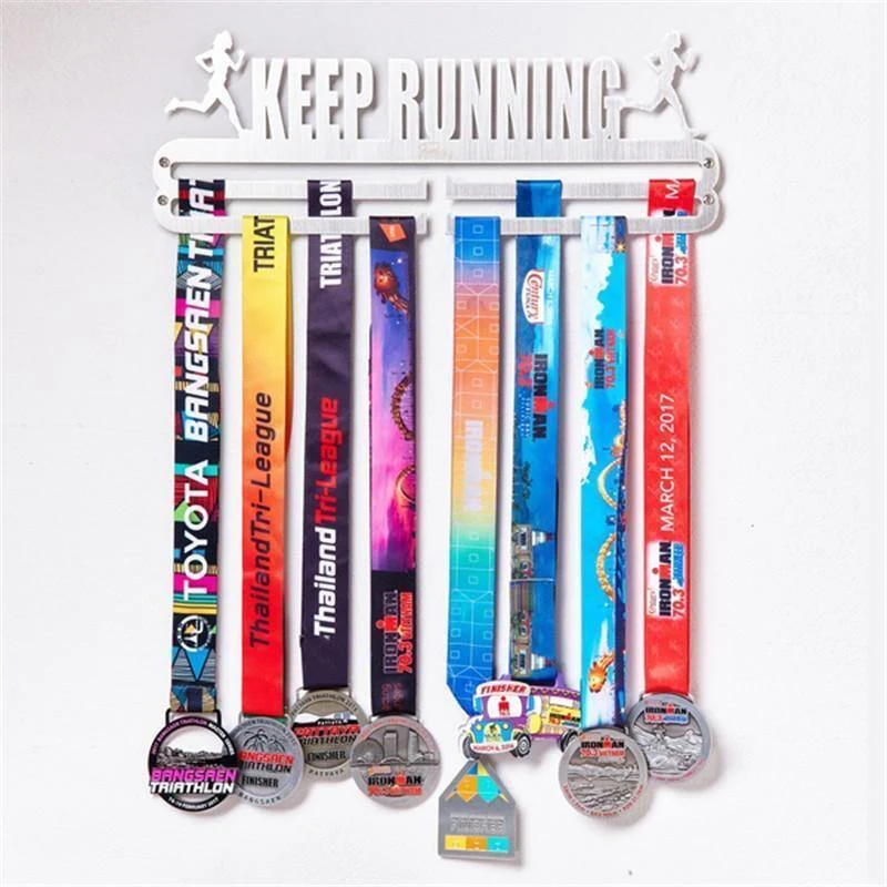 Robuster Medaillenaufhänger aus Edelstahl, Medaillenhalter, Präsentationsständer, für Laufen, Schwimmen, Gymnastik, Marathons, Sportmedaille, Geschenk, Dekoration