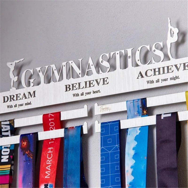 Robuster Medaillenaufhänger aus Edelstahl, Medaillenhalter, Präsentationsständer, für Laufen, Schwimmen, Gymnastik, Marathons, Sportmedaille, Geschenk, Dekoration