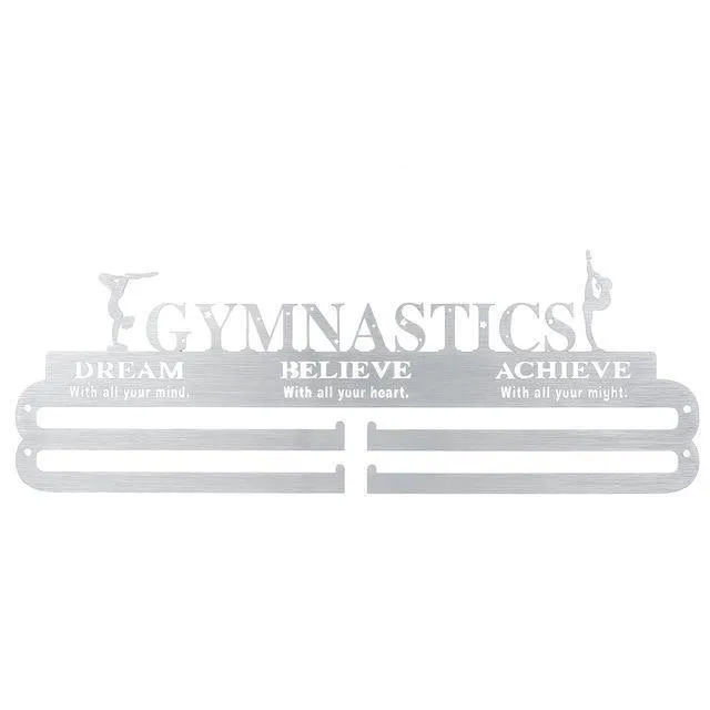 Robuster Medaillenaufhänger aus Edelstahl, Medaillenhalter, Präsentationsständer, für Laufen, Schwimmen, Gymnastik, Marathons, Sportmedaille, Geschenk, Dekoration