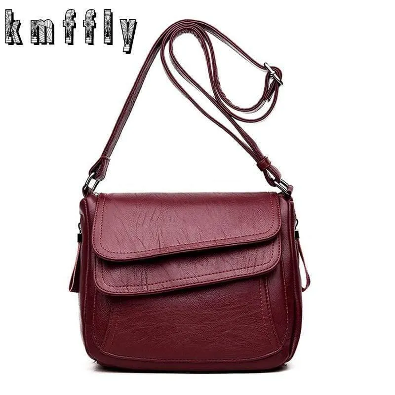 Leder Messenger Bags Sac A Haupt Umhängetaschen für Frauen Vintage Umhängetasche