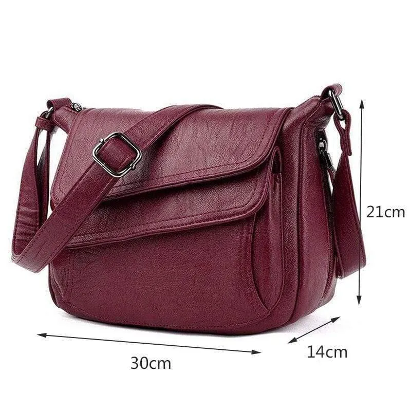 Leder Messenger Bags Sac A Haupt Umhängetaschen für Frauen Vintage Umhängetasche