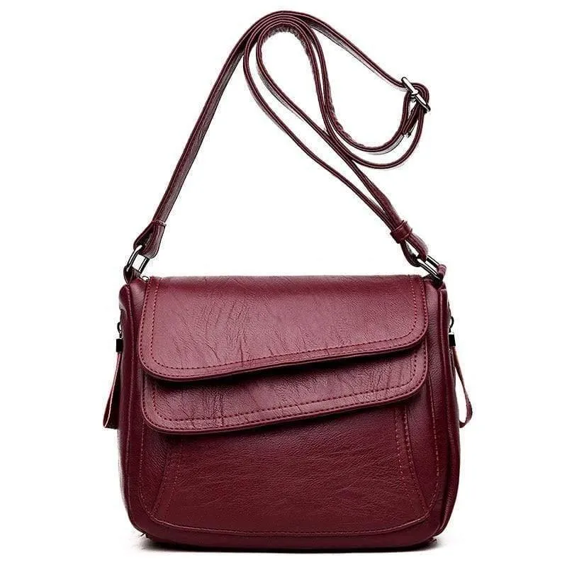 Leder Messenger Bags Sac A Haupt Umhängetaschen für Frauen Vintage Umhängetasche