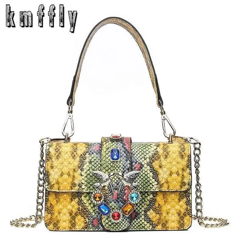 Damen Taschen Designer Ketten Umhängetaschen Clutch Abendtaschen Messenger Bag Small Wide
