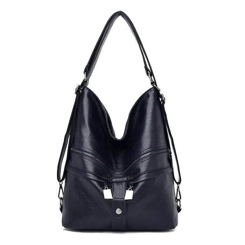 Leder Multifunktions Damen Taschen Mode weiblich große Kapazität Schultasche Frauen Umhängetaschen