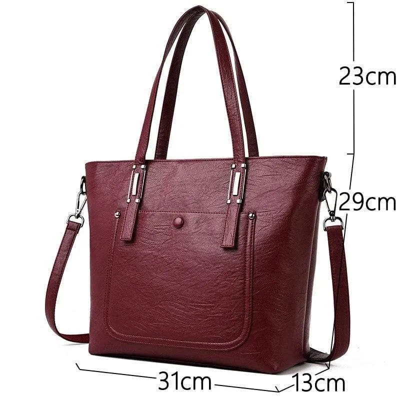 Damen Leder Handtaschen 2 Set Damen Messenger Taschen Designer Umhängetasche Frauen Bolsa