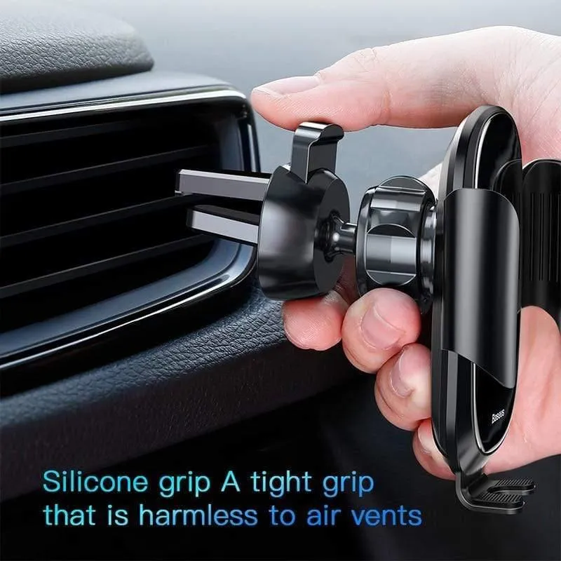 Baseus Elektroauto-Telefonhalter für iPhone 11 Samsung Air Vent Mount Intelligenter Berührungssensor Handyhalter-Ständer