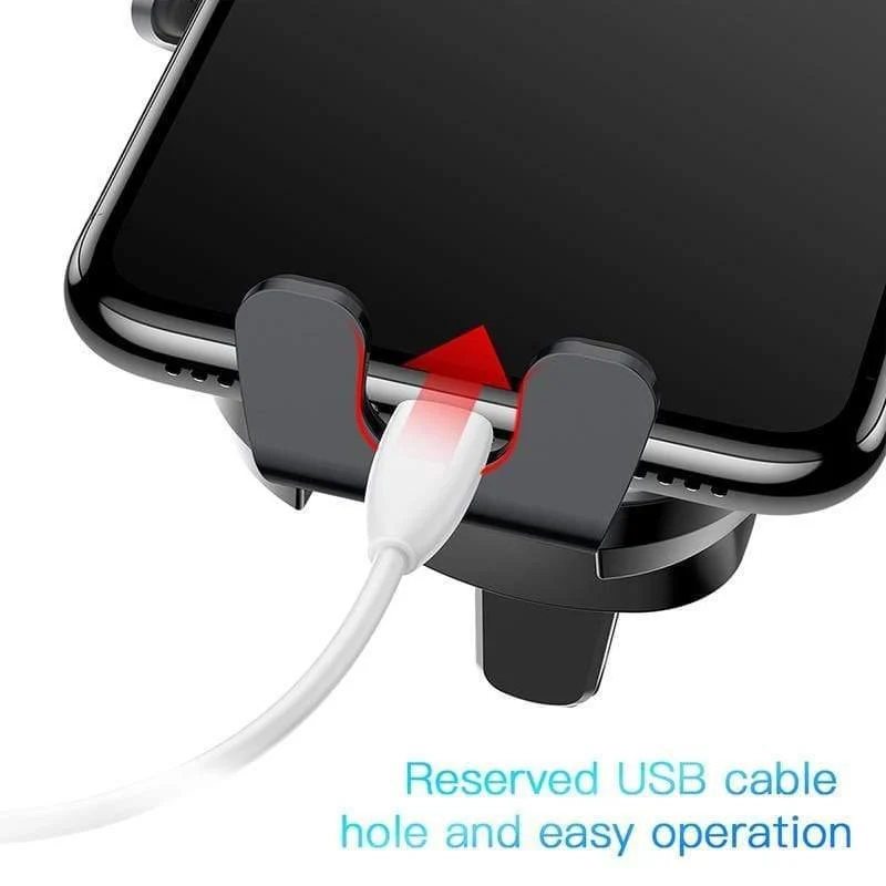 Baseus Elektroauto-Telefonhalter für iPhone 11 Samsung Air Vent Mount Intelligenter Berührungssensor Handyhalter-Ständer
