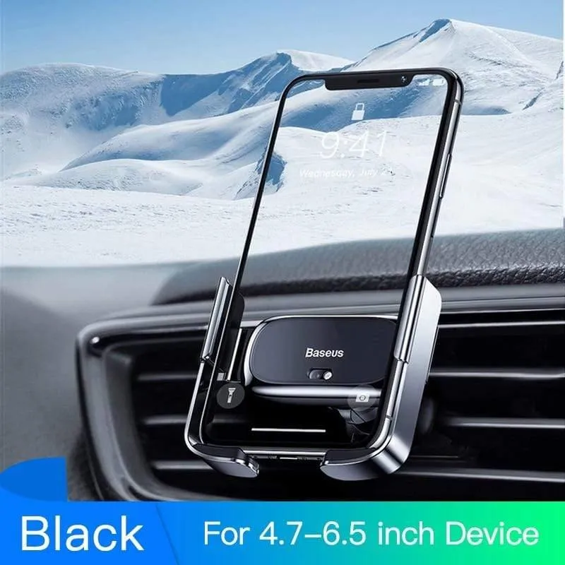 Baseus Elektroauto-Telefonhalter für iPhone 11 Samsung Air Vent Mount Intelligenter Berührungssensor Handyhalter-Ständer