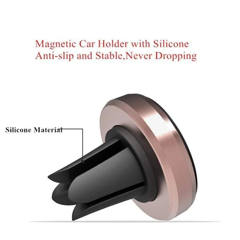 Baseus Magnetischer Auto-Handyhalter für iPhone, Samsung, Xiaomi, Mi 9, magnetischer Handy-Ständer, Lüftungsschlitz-Halterung, GPS-Autohalterung (schwarz)