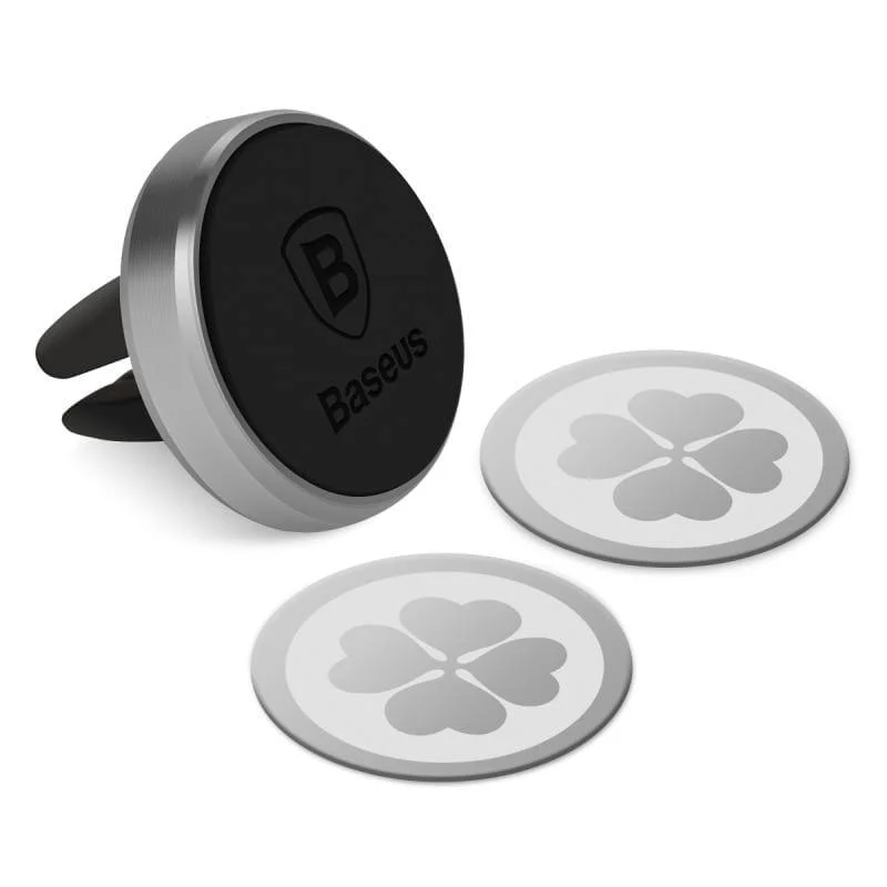 Baseus Magnetischer Auto-Handyhalter für iPhone, Samsung, Xiaomi, Mi 9, magnetischer Handy-Ständer, Lüftungsschlitz-Halterung, GPS-Autohalterung (schwarz)