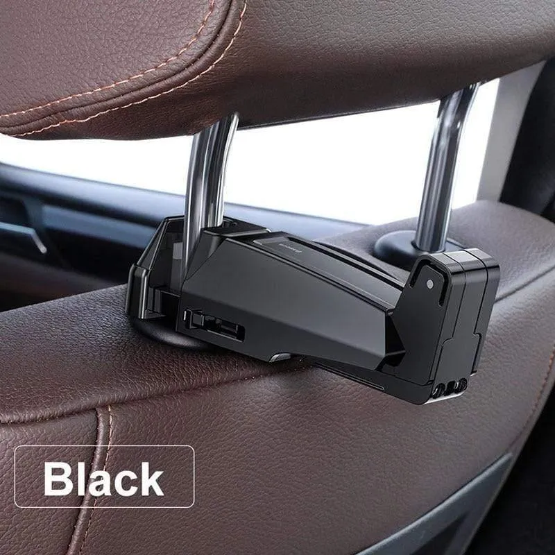 Baseus Autotelefonhalter Kopfstützenhaken für iPhone Huawei Rücksitzhaken Autohalterung Befestigung Sitzlehne Organizer Bag Hanger