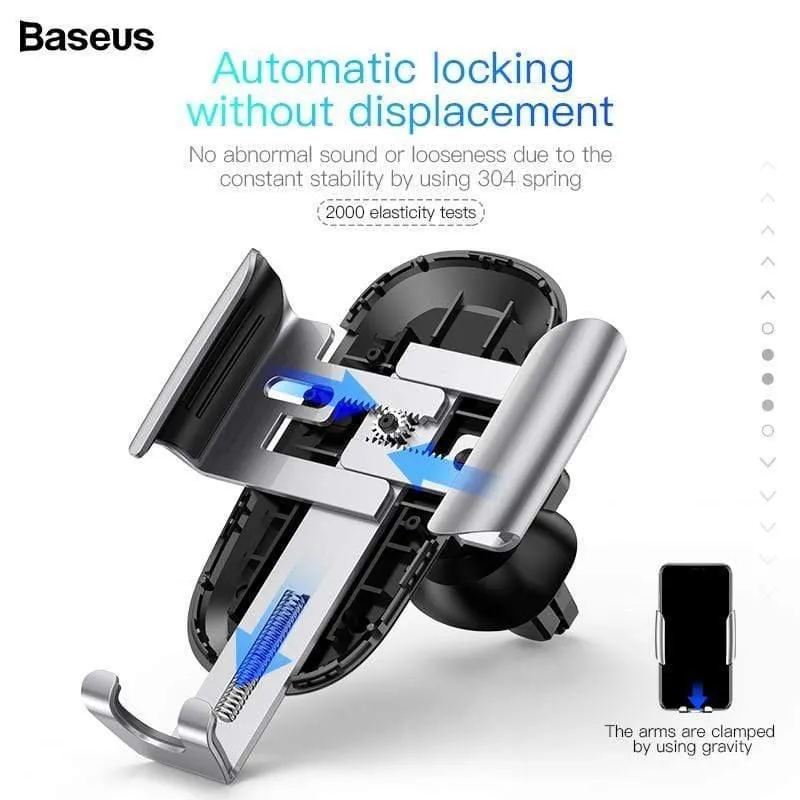 Baseus Autotelefonhalter für iPhone Samsung Handyhalter Ständer Metall Schwerkraft Lüftungsschlitzhalterung GPS Handyhalter im Auto
