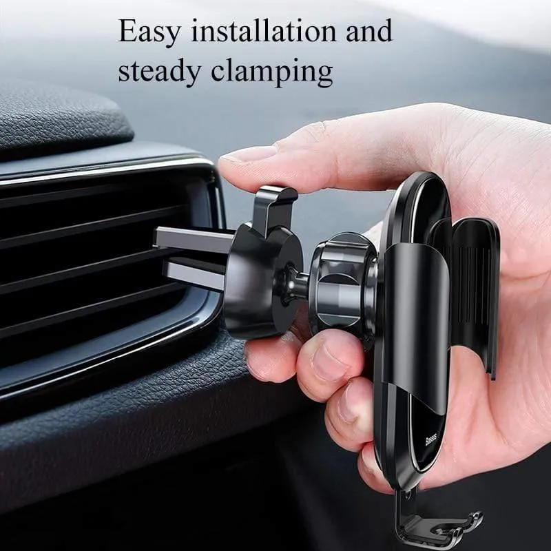 Baseus Autotelefonhalter für iPhone Samsung Handyhalter Ständer Metall Schwerkraft Lüftungsschlitzhalterung GPS Handyhalter im Auto