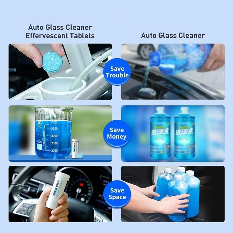 Baseus 12PCS Auto Windschutzscheibe Glas Feste Reiniger Feste Wischer Waschmaschine Auto Fenster Reinigung Feine Seminom Wischer Auto Zubehör