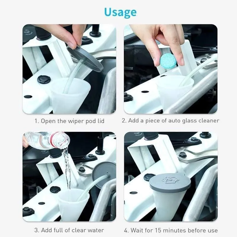 Baseus 12PCS Auto Windschutzscheibe Glas Feste Reiniger Feste Wischer Waschmaschine Auto Fenster Reinigung Feine Seminom Wischer Auto Zubehör