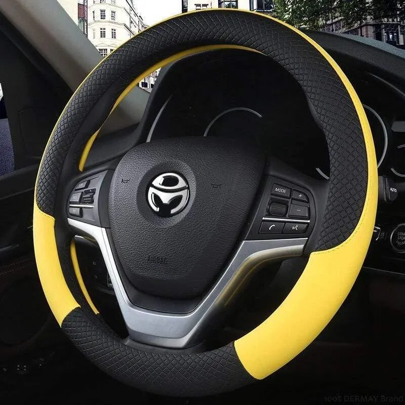 Leder Auto Lenkrad Abdeckung Sport Anti-Slip für BMW E46 3 Serie Tuning Funda Volante Auto Zubehör