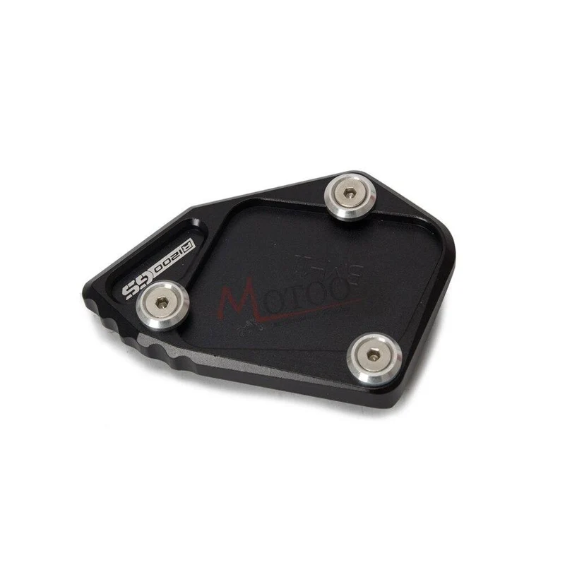 Motorrad CNC Aluminium Seitenständer Vergrößern Ständer Teile Für BMW R 1200 GS ADV 2008-2012 (Schwarz)