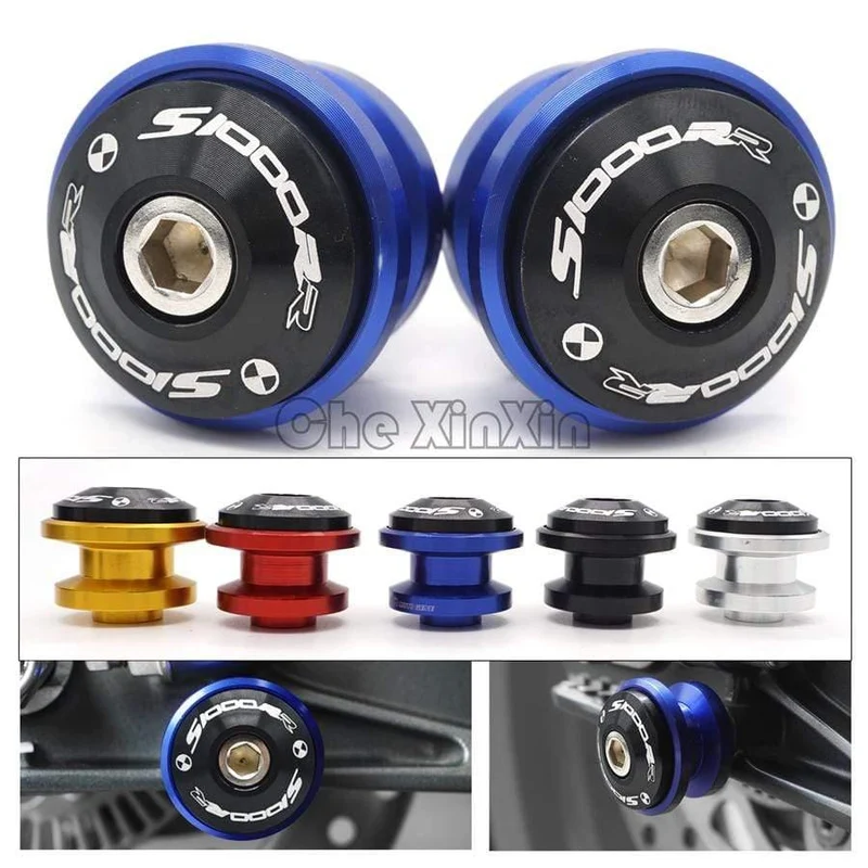 CNC Motorrad Teile Schwinge Schwinge Sliders Spulen Fit Für BMW S1000RR HP4 S1000R S1000XR S1000 R RR Neue Laser LOGO